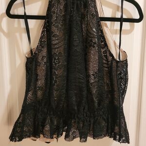 Emilia Wickstead Black Lace Blouse